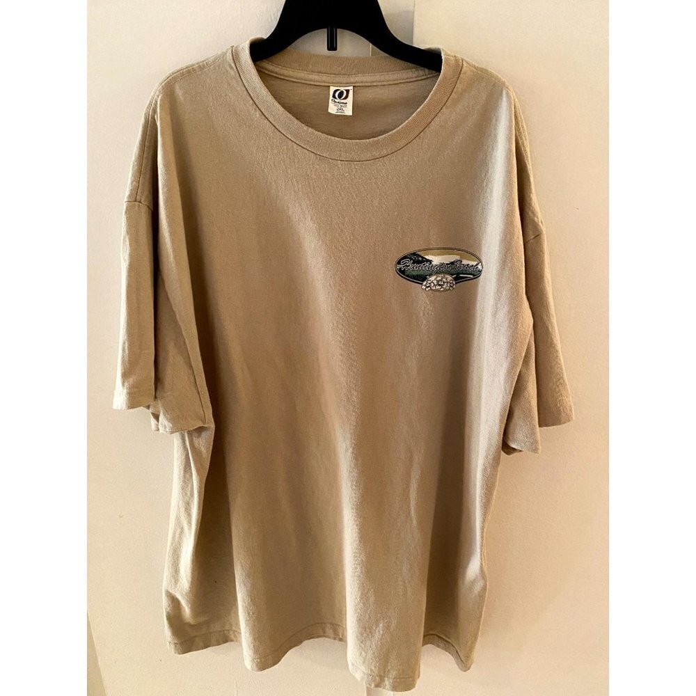 Huntington Beach  2XL Tan Graphic T-shirt